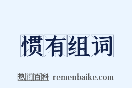 惯有组词是什么意思的图片
